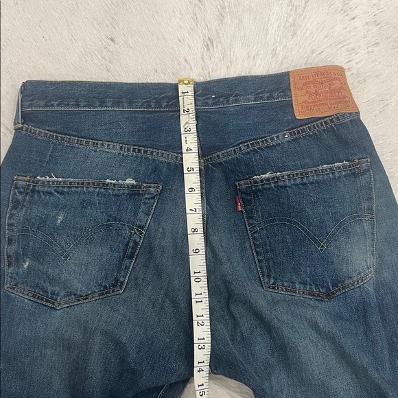 LEVIS 501XX Men's selvedge denim - distressed - Picture 15 of 15